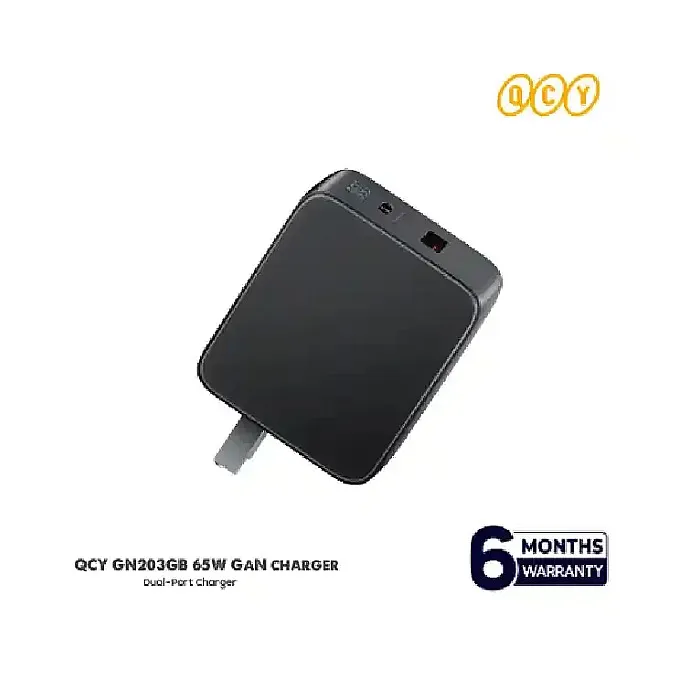 QCY GN203GB 65W Dual-Port GaN charger